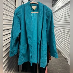 Coldwater Creek Vibrant Teal Blazer